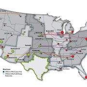 Planned potential improved transmission model connects renewable energy to cities that need power.